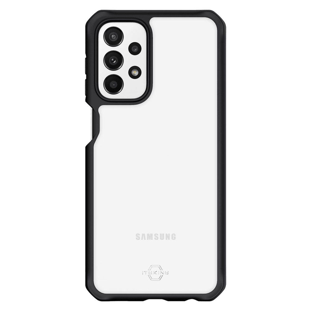 Itskins, ITSKINS Hybrid_R Solid Case pour Samsung Galaxy A23 5G UW Noir et Transparent