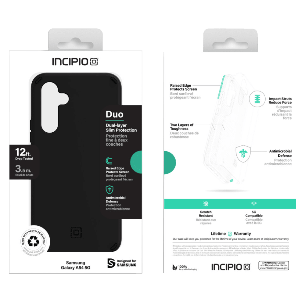 Incipio, Incipio Duo Case pour Samsung Galaxy A54 5G Black