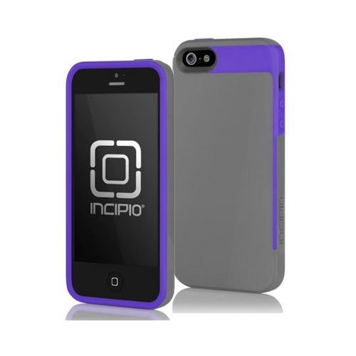 Incipio, Incipio Faxion iPhone 5 / 5S / SE 1st Gen Slim Flexible Case Gray / Purple