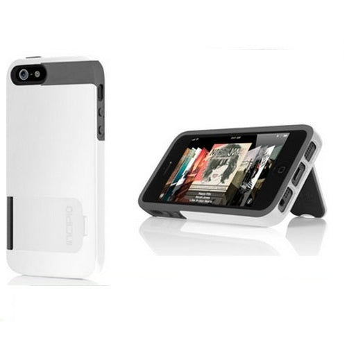 Incipio, Incipio Kicksnap iPhone 5 / 5S / SE Case avec support intégré - Blanc Gris