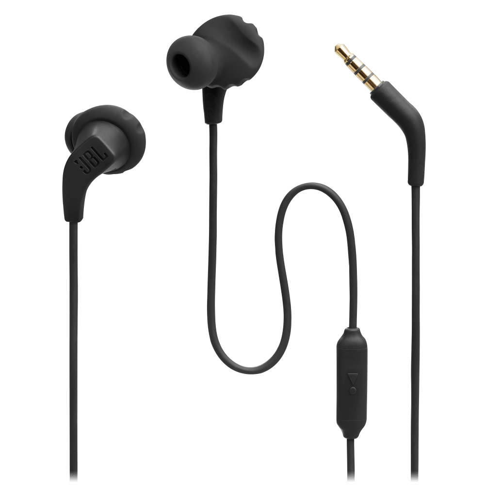 JBL, JBL Endurance Run 2 Waterproof In Ear Wired Headphones Black (casque intra-auriculaire étanche)