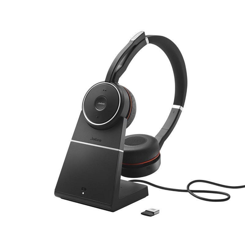 Jabra, Jabra Evolve 75 SE Link380a MS Stereo Stand Headset - Noir