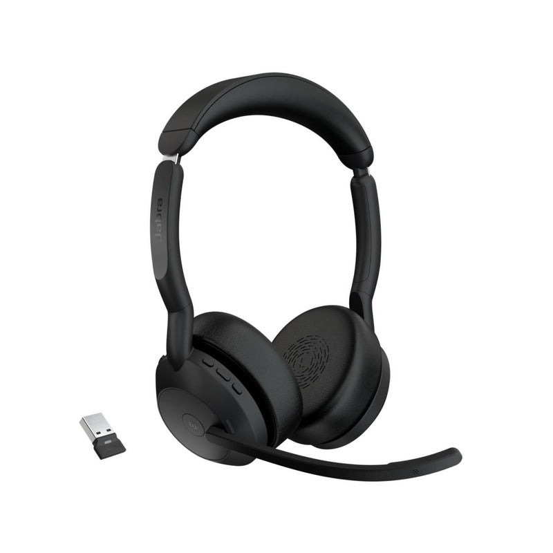 Jabra, Jabra Evolve2 55 Link380a MS Casque stéréo - Noir