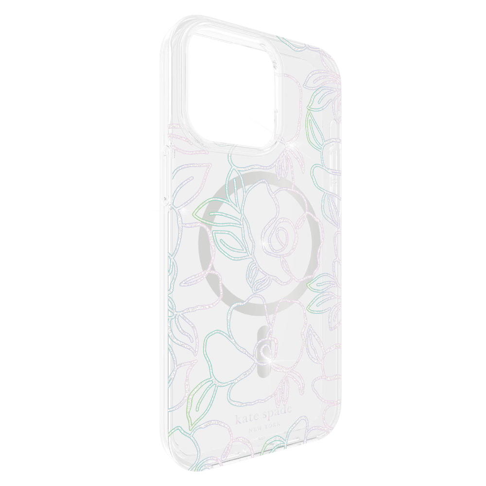 Kate Spade, Kate Spade Hardshell MagSafe Case pour Apple iPhone 15 Pro Max Modern Floral