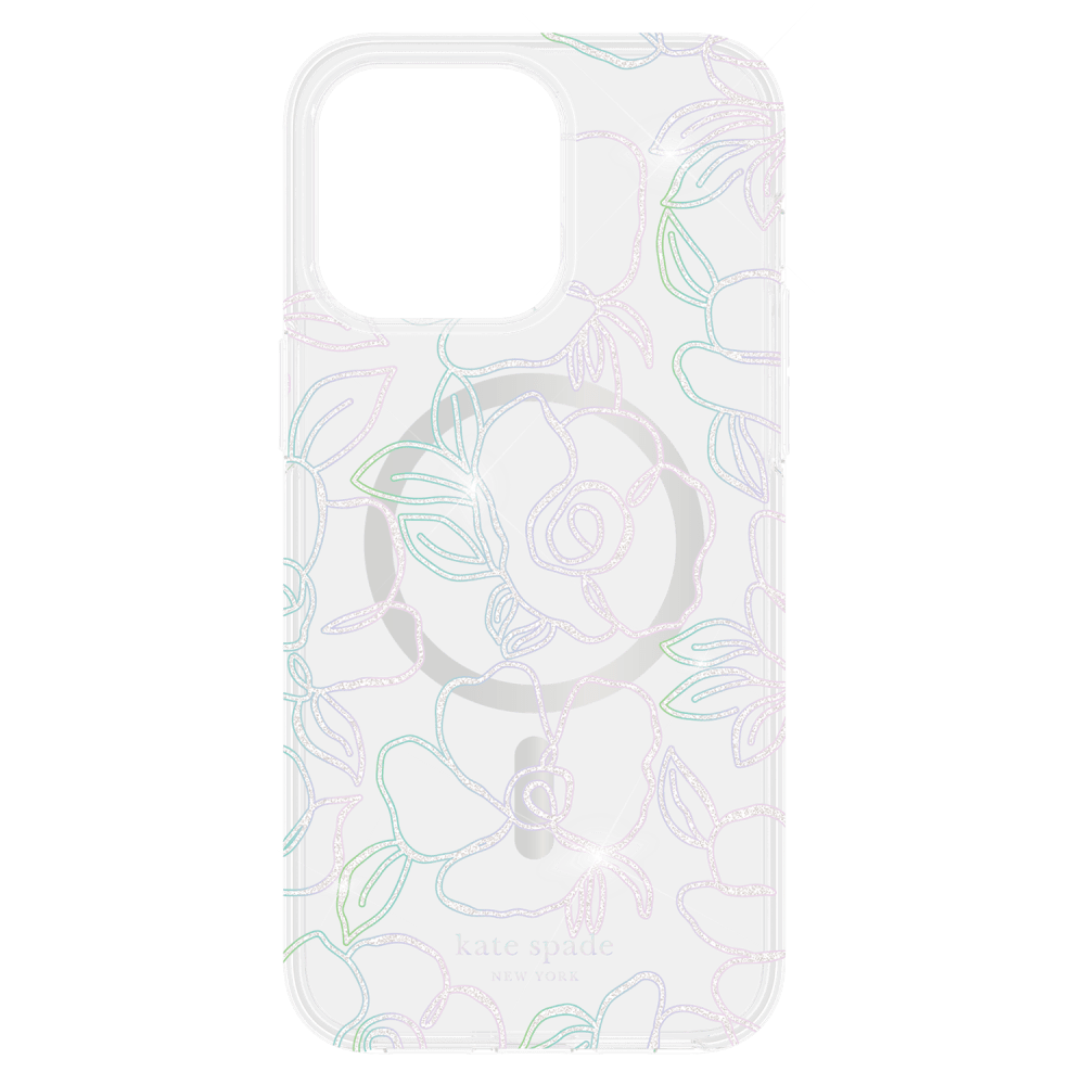 Kate Spade, Kate Spade Hardshell MagSafe Case pour Apple iPhone 15 Pro Max Modern Floral