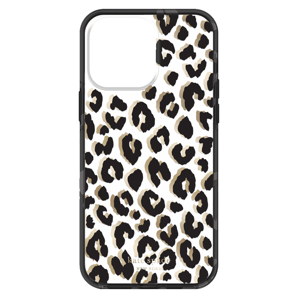 Kate Spade, Kate Spade New York Coque protectrice pour Apple iPhone 14 Pro Max City Leopard Black