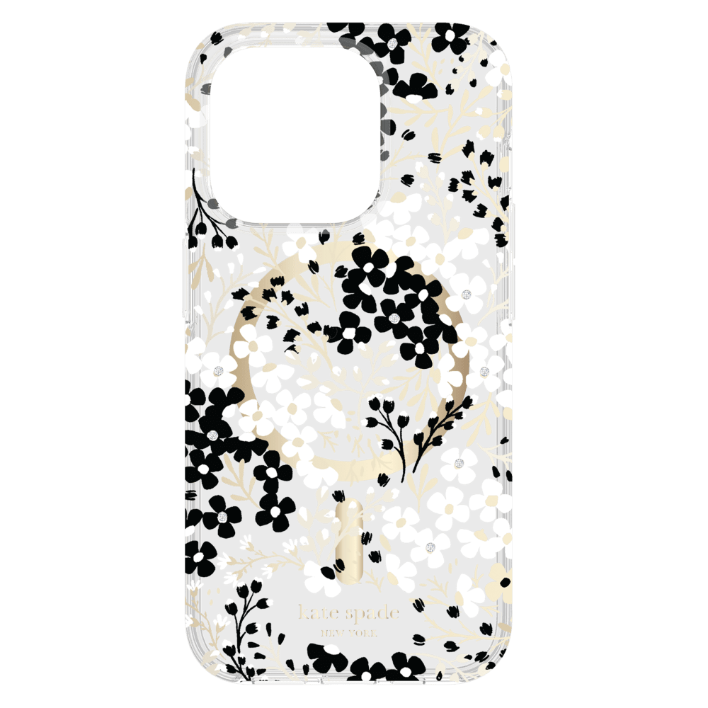 Kate Spade, Kate Spade New York Hardshell Protective MagSafe Case for Apple iPhone 15 Pro Multi Floral