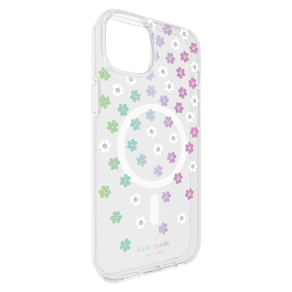 Kate Spade, Kate Spade New York étui protecteur MagSafe pour Apple iPhone 15 Plus Scattered Flowers