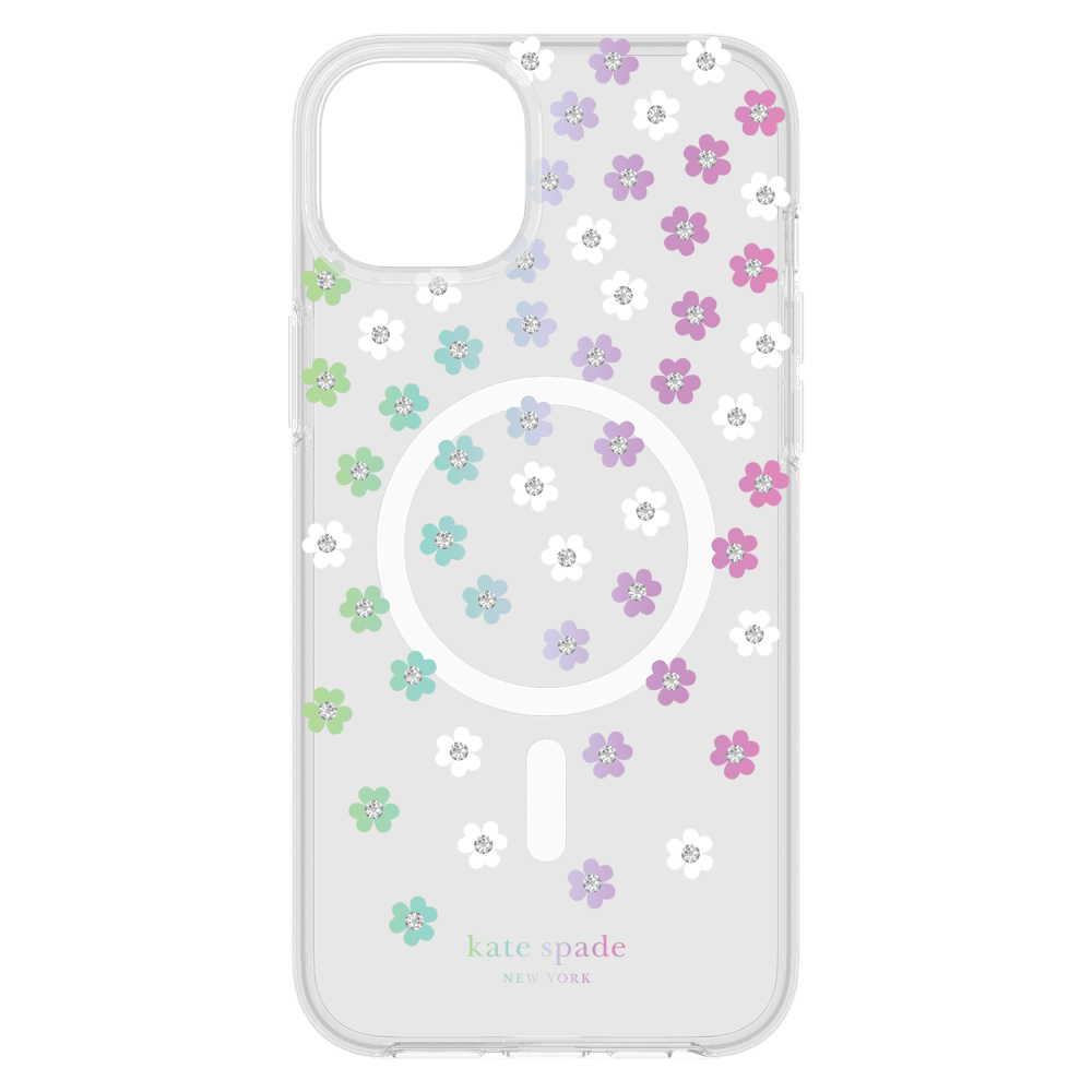 Kate Spade, Kate Spade New York étui protecteur MagSafe pour Apple iPhone 15 Plus Scattered Flowers