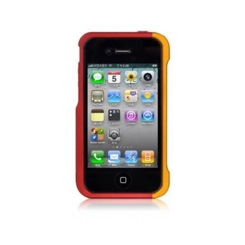 Luxa 2, LUXA2 Alum Armor suits Apple iPhone 4 / 4S Stand Case LLHA0074-B - Rouge / Or