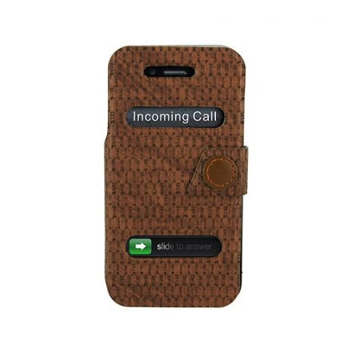 Luxa 2, LUXA2 Lille Case suits Apple iPhone 4 / 4S LHA0048-B - Weaving Pattern Brown