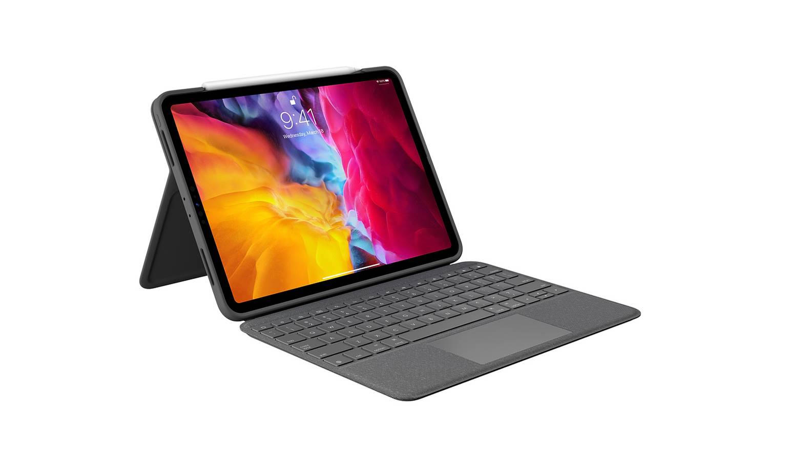 Logitech, Logitech Folio Touch Keyboard Case & Trackpad iPad Pro 11 1st - 4th Gen - Grey