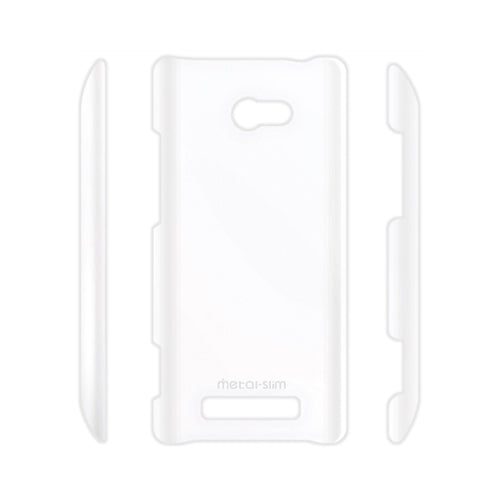 Métal-Slim, Metal-Slim HTC 8X Windows Smartphone Hard Plastic Case - Transparent Clear