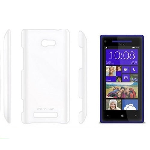 Métal-Slim, Metal-Slim HTC 8X Windows Smartphone Hard Plastic Case - Transparent Clear