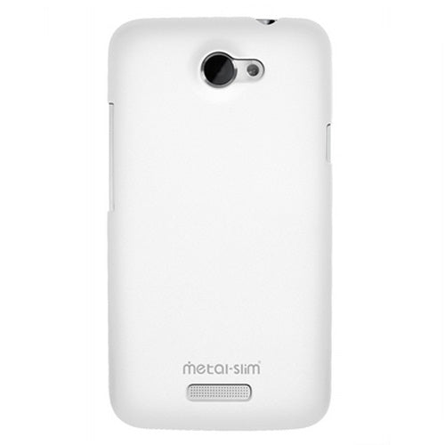 Métal-Slim, Metal-Slim HTC One X / XL Coque en plastique dur avec revêtement UV - Blanc