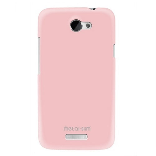 Métal-Slim, Metal-Slim HTC One X / XL Coque en plastique dur avec revêtement UV - Rose