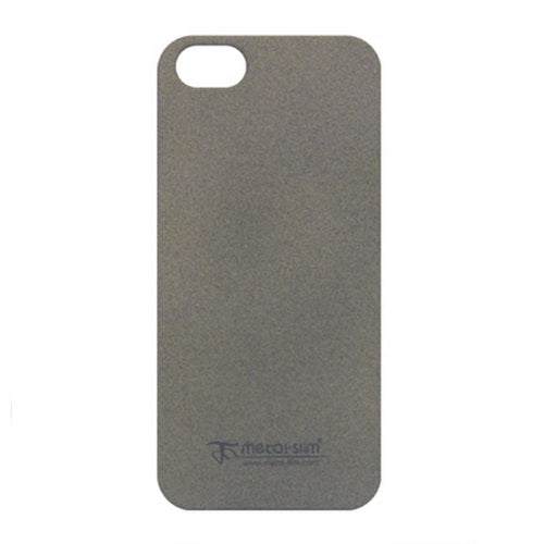 Métal-Slim, Metal-Slim Sandy Coating Nouvelle coque et protection d'écran pour Apple iPhone 5 - Gris