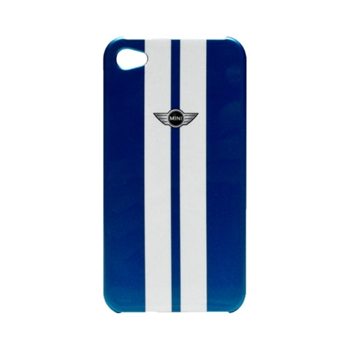 Mini Cooper, Mini Cooper Stripes Metallic Hard Case iPhone 4 / 4S Bleu