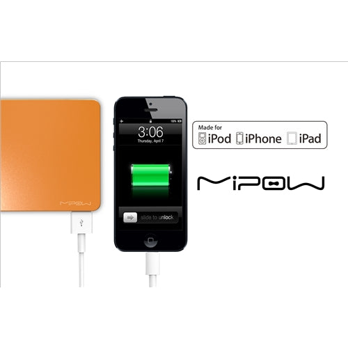 Mipow, Mipow Power Cube 8000L Chargeur portable pour iPhone 5 iPad Mini - Orange