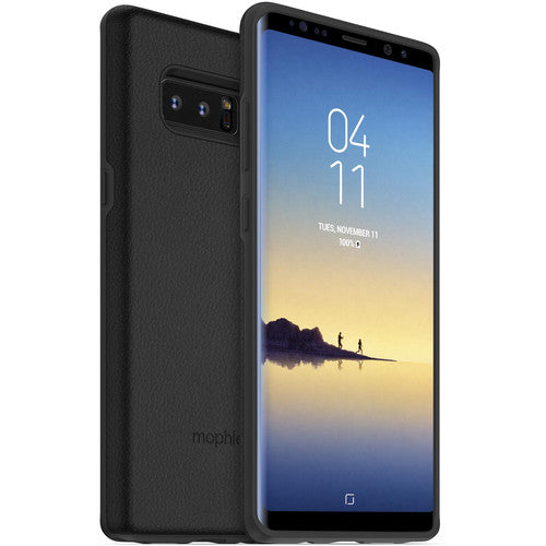 Mophie, Mophie Charge Force Leather Back Case Galaxy Note 8 - Noir