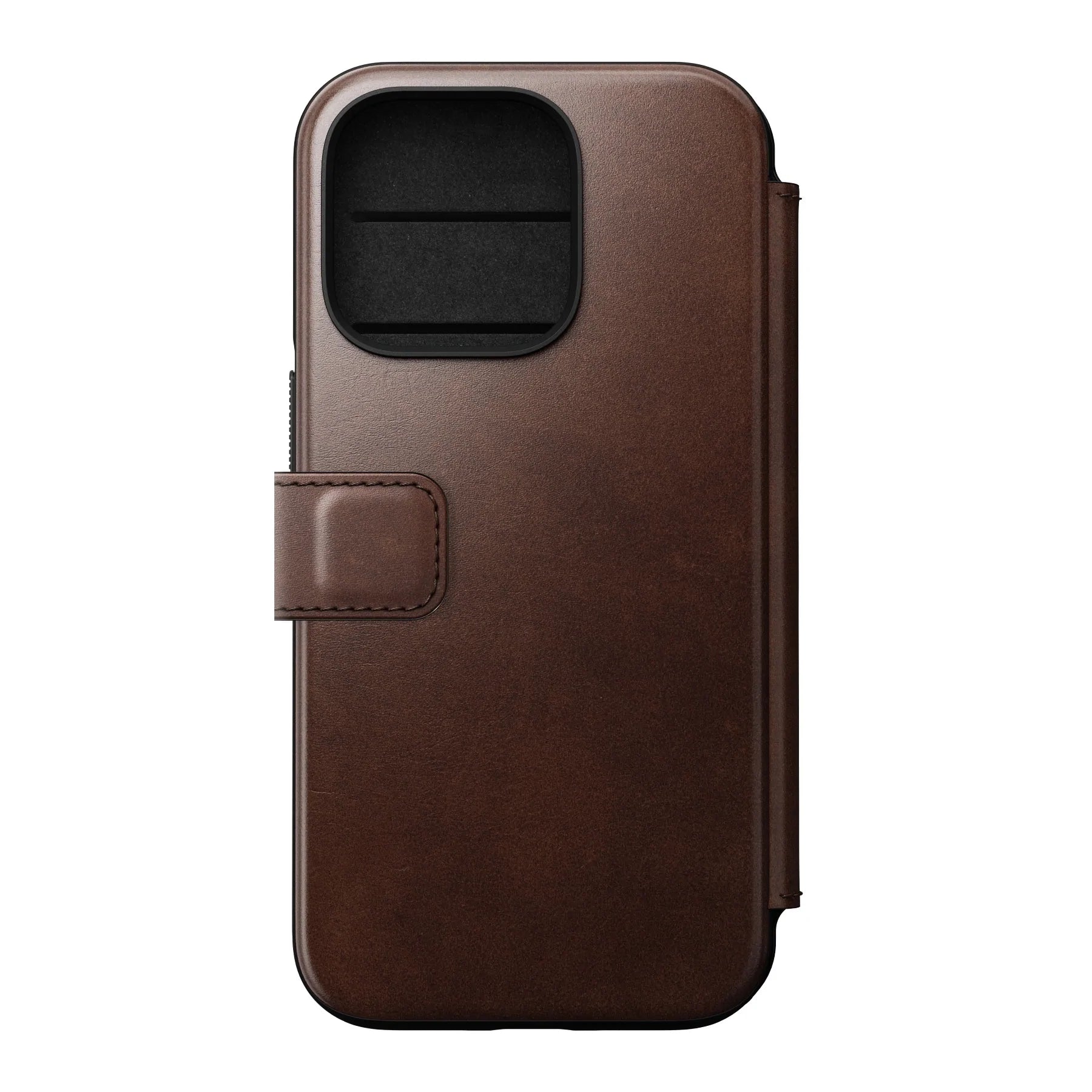 Nomade, Nomad Modern Horween Leather Folio Case iPhone 14 Pro - Marron