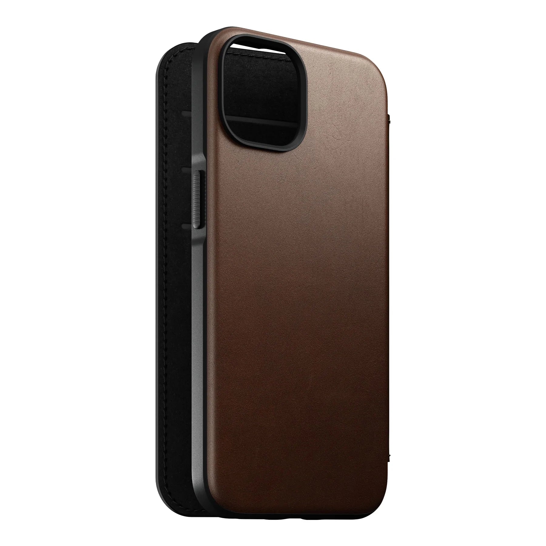 Nomade, Nomad Modern Leather Folio Case iPhone 14 Pro Max - Marron