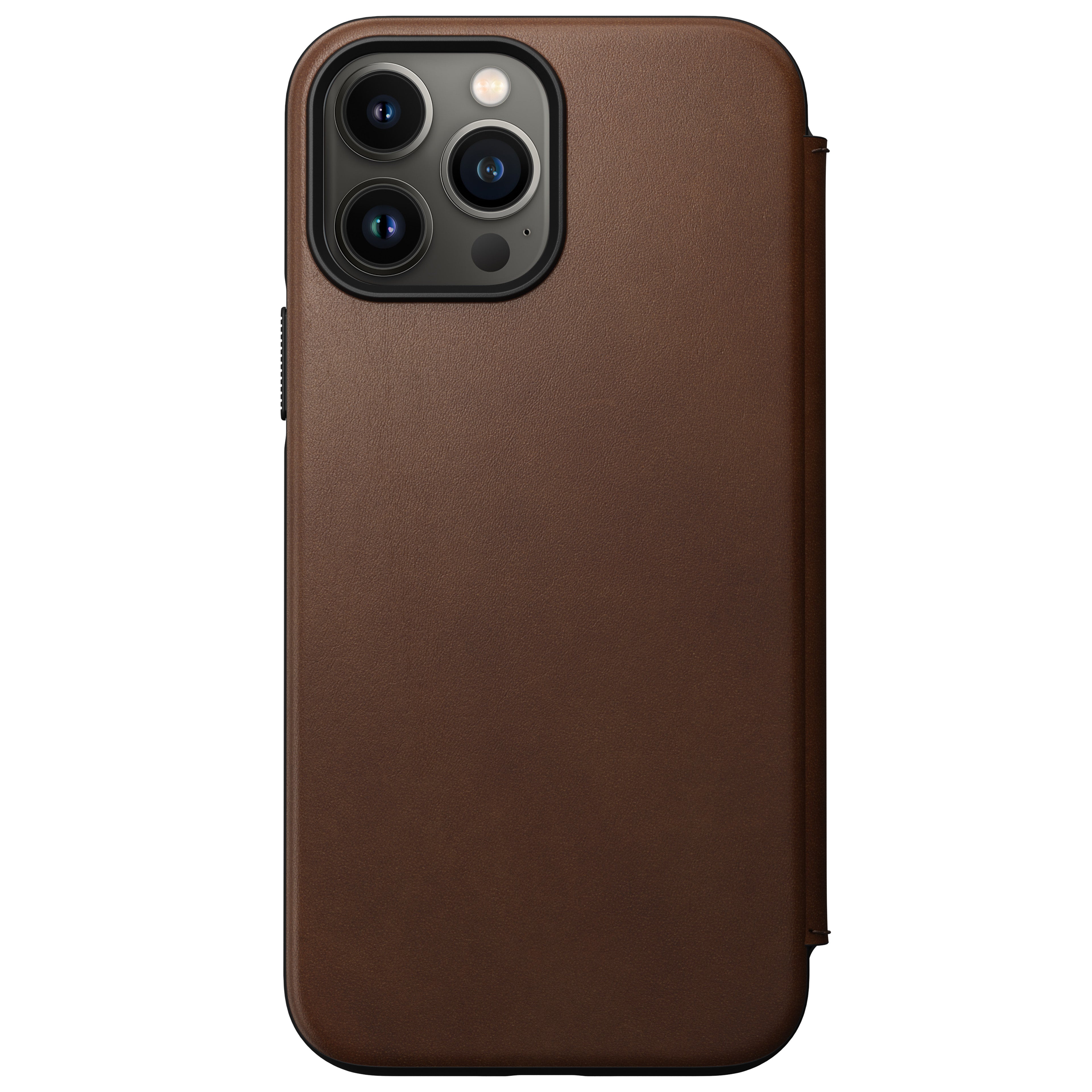 Nomade, Nomad Modern Leather Folio w/ MagSafe Pour iPhone 13 Pro Max - RUSTIC BROWN