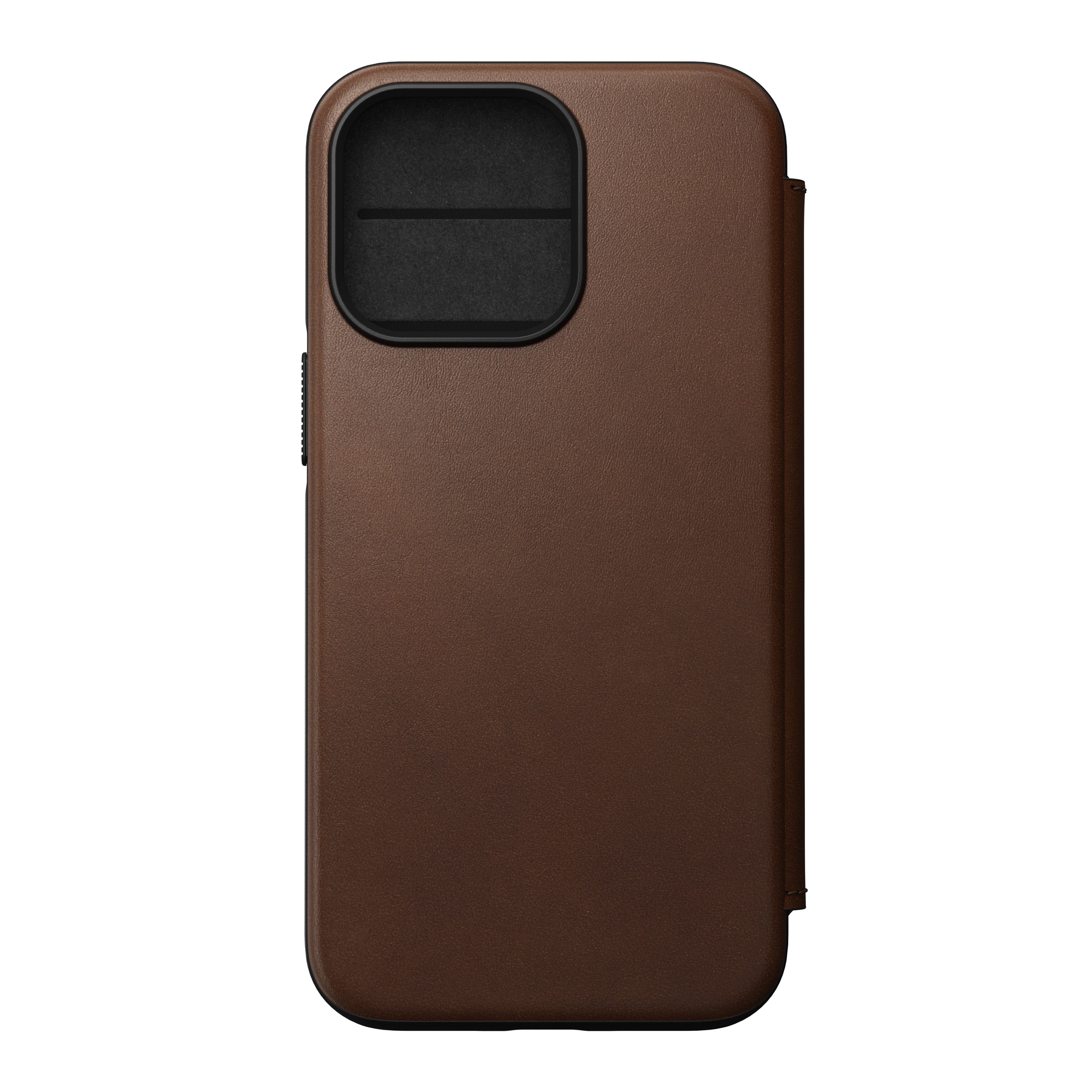 Nomade, Nomad Modern Leather Folio w/ MagSafe pour iPhone 13 Pro - RUSTIC BROWN