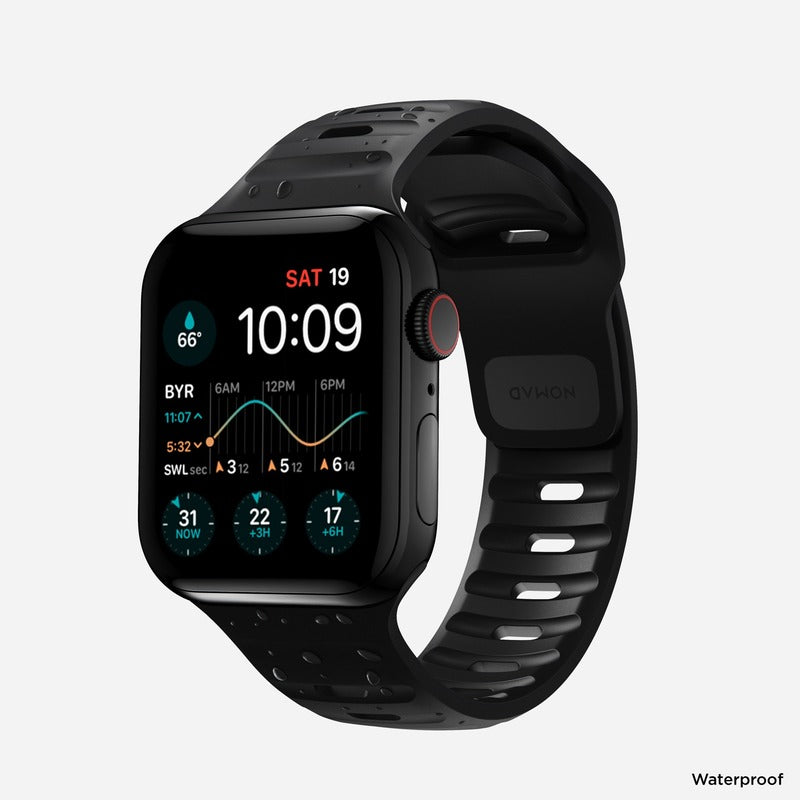 Nomade, Nomad Sport Band 41mm Bracelet étanche - Noir