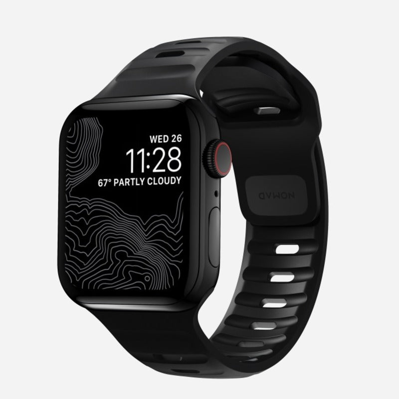 Nomade, Nomad Sport Band 45mm Bracelet étanche - Noir