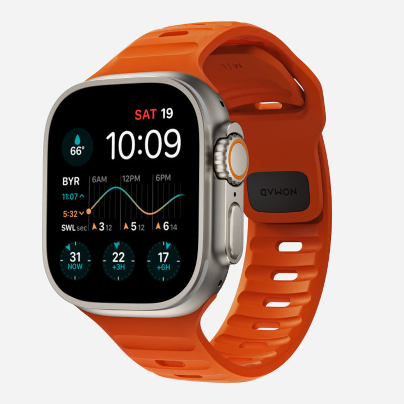 Nomade, Nomad Sport Band 45mm Bracelet étanche - Ultra Orange