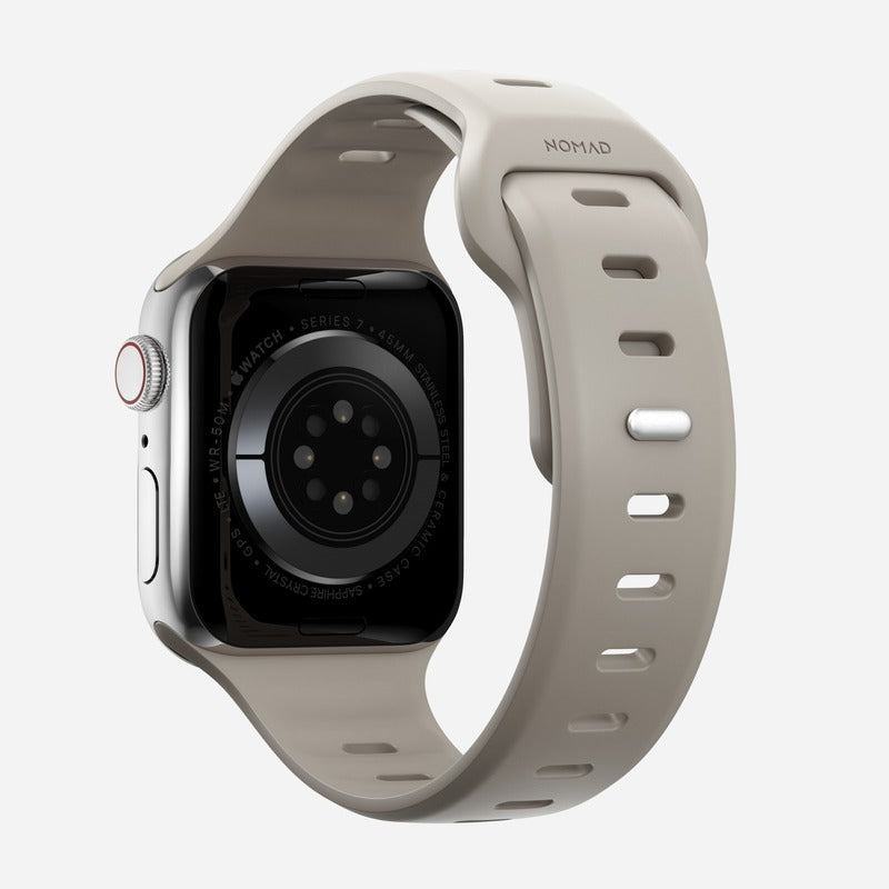 Nomade, Nomad Sport Slim Band 45mm Bracelet étanche pour Apple Watch - Bone