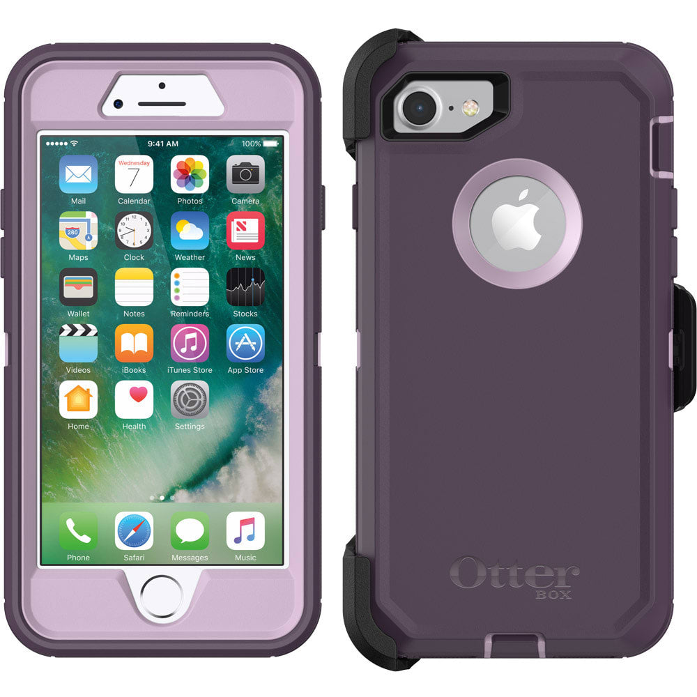 OtterBox, OtterBox Defender Case pour Apple iPhone SE 2022 / SE 2020 / 8 / 7 Purple Nebula