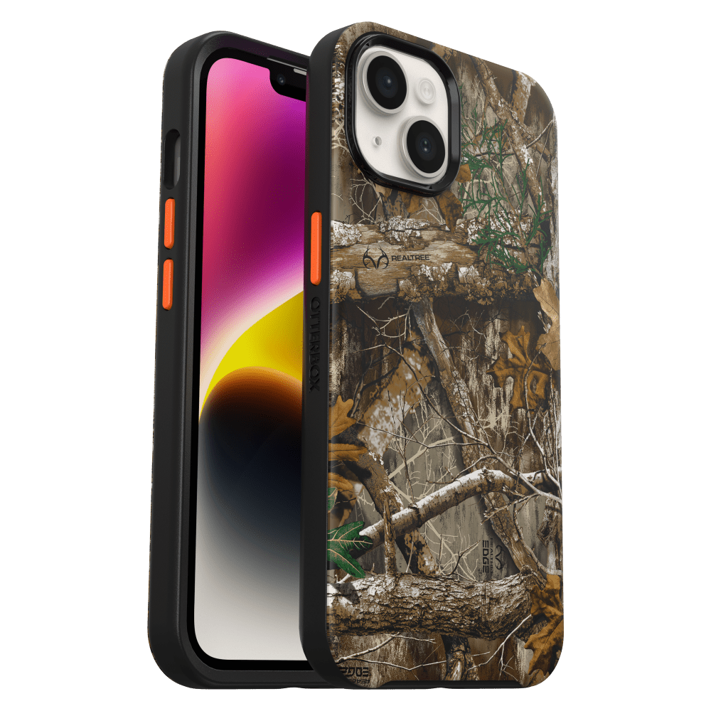 OtterBox, OtterBox Symmetry Plus Graphics Case pour Apple iPhone 14 / 13 RealTree Blaze Edge