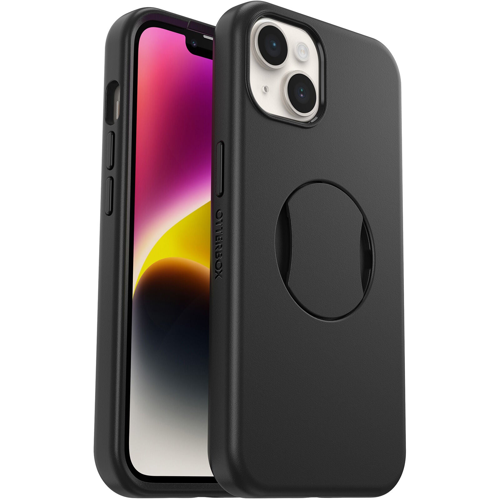 OtterBox, OtterGrip Symmetry Case avec MagSafe iPhone 14 Plus 6.7 pouces Noir