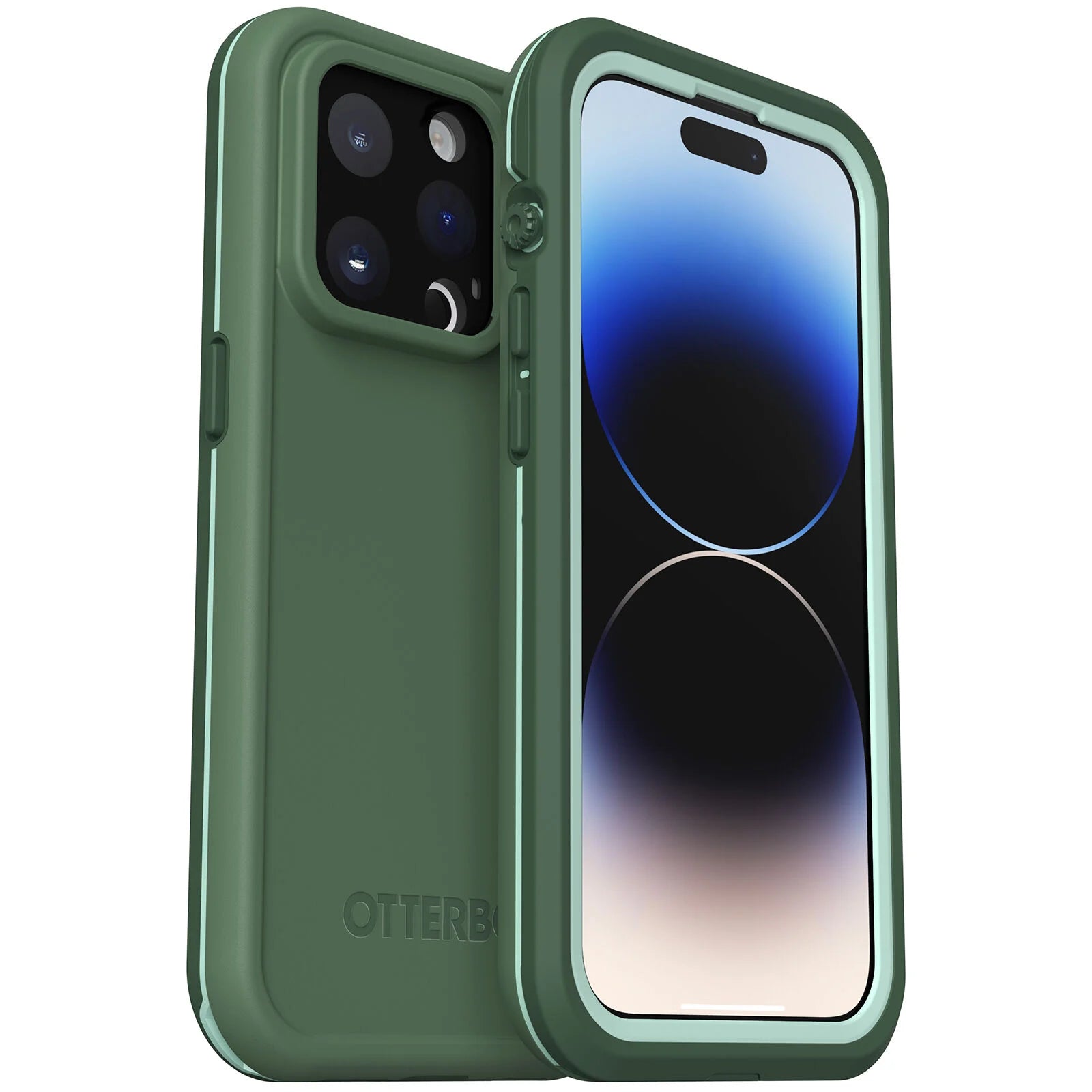 OtterBox, Otterbox FRE Waterproof Case pour iPhone 14 Pro - Dauntless Green