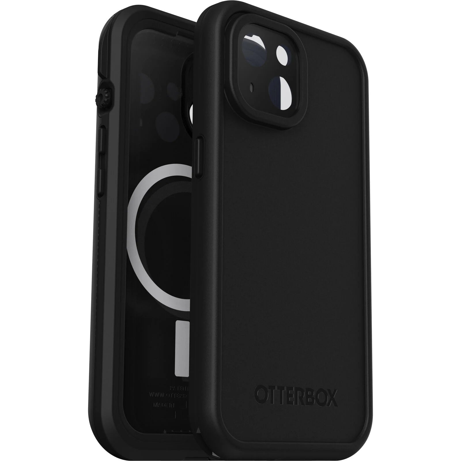 OtterBox, Otterbox (Lifeproof) FRE MagSafe Waterproof Case pour iPhone 15 - Noir