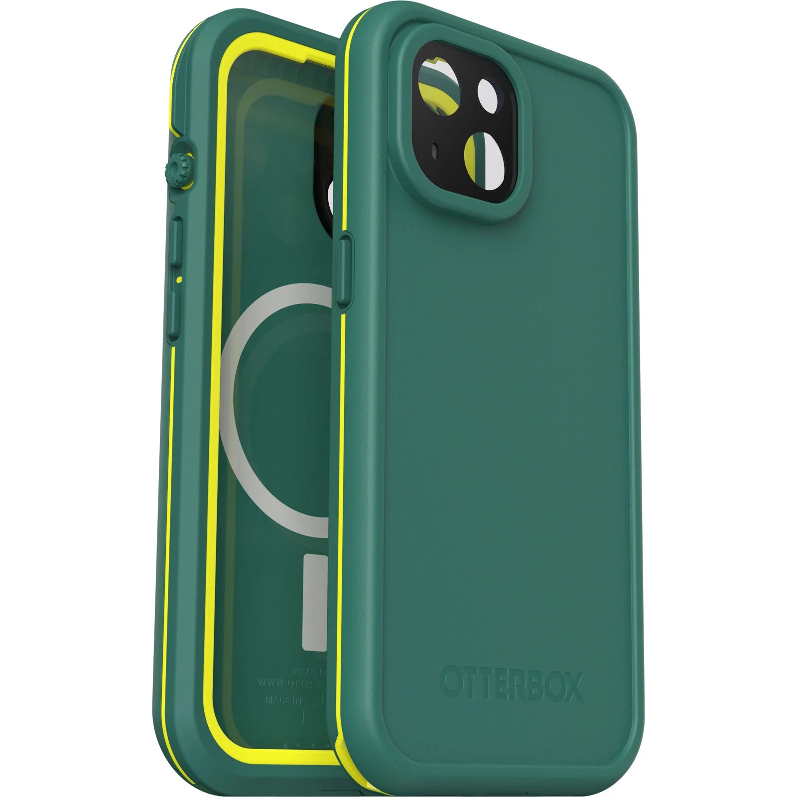 OtterBox, Otterbox (Lifeproof) FRE MagSafe Waterproof Case pour iPhone 15 - Vert Pin