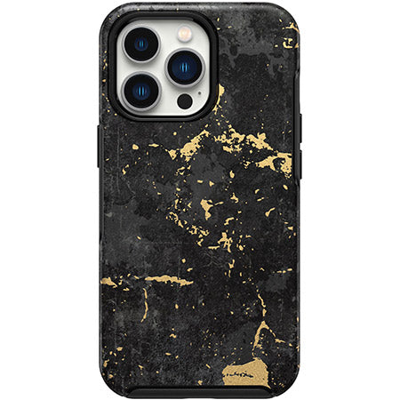 OtterBox, Otterbox Symmetry Enigma Graphic Case iPhone 13 Pro 6.1 inch Black Gold