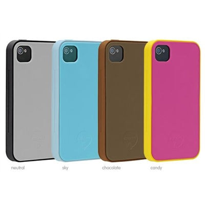 Ozaki, Ozaki iCoat Silicone+ Two Tone iPhone 4 / 4S Chocolat