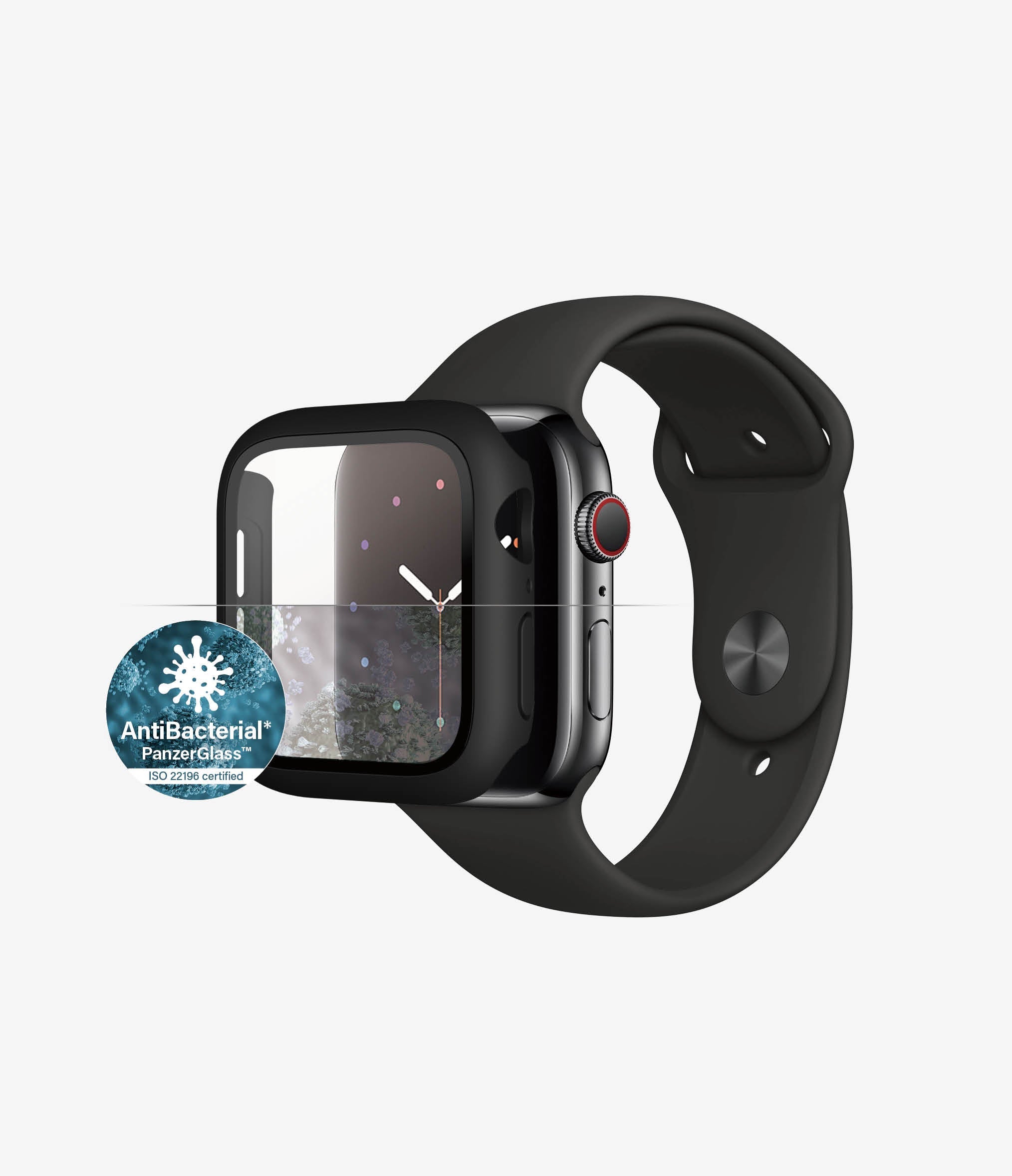 PanzerGlass, Panzer Glass Full Body Protection Apple Watch 4 / 5 / 6 / SE 44mm - Noir