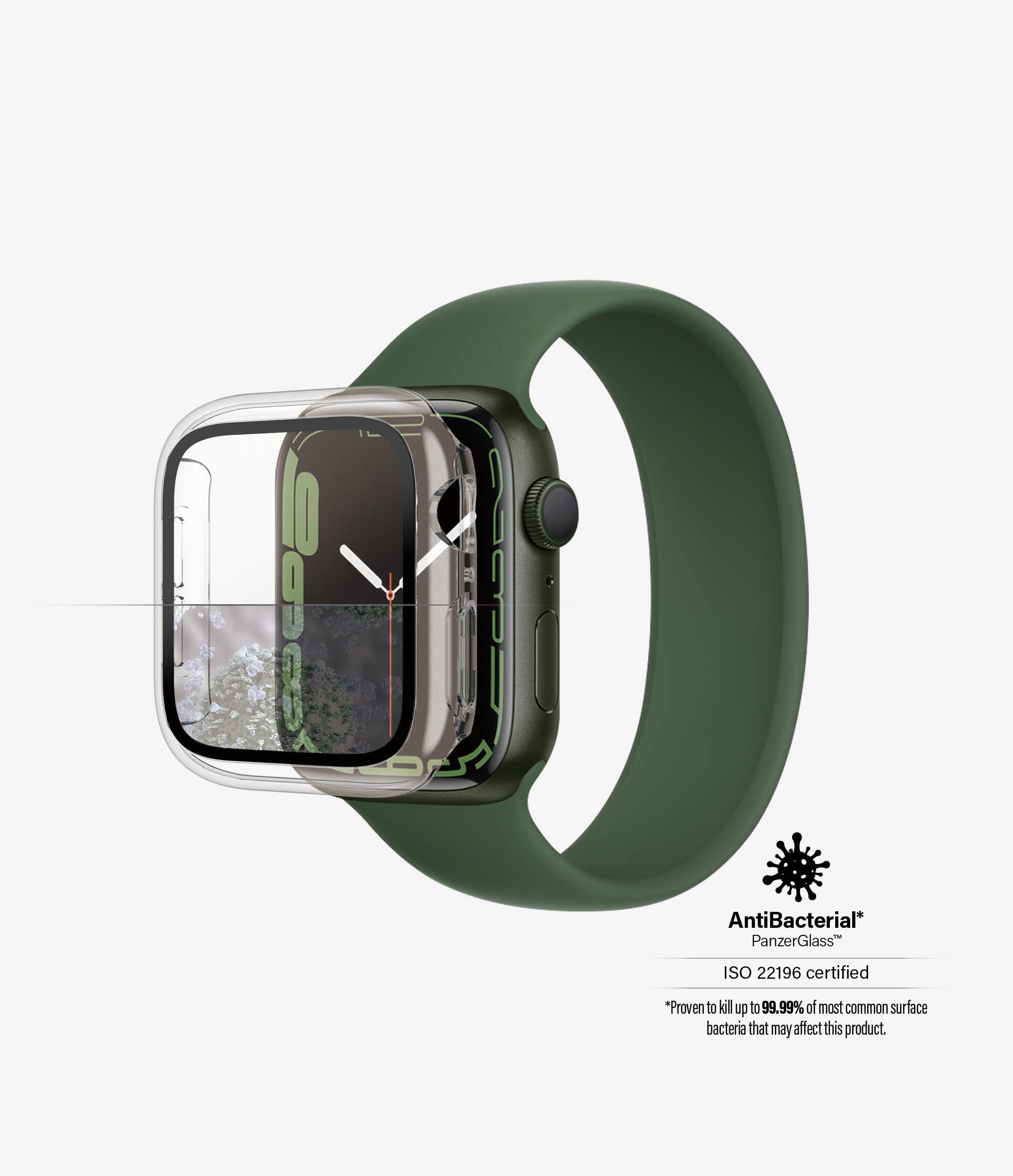 PanzerGlass, Panzer Glass Full Body Protection pour Apple Watch 7 41mm - Clair