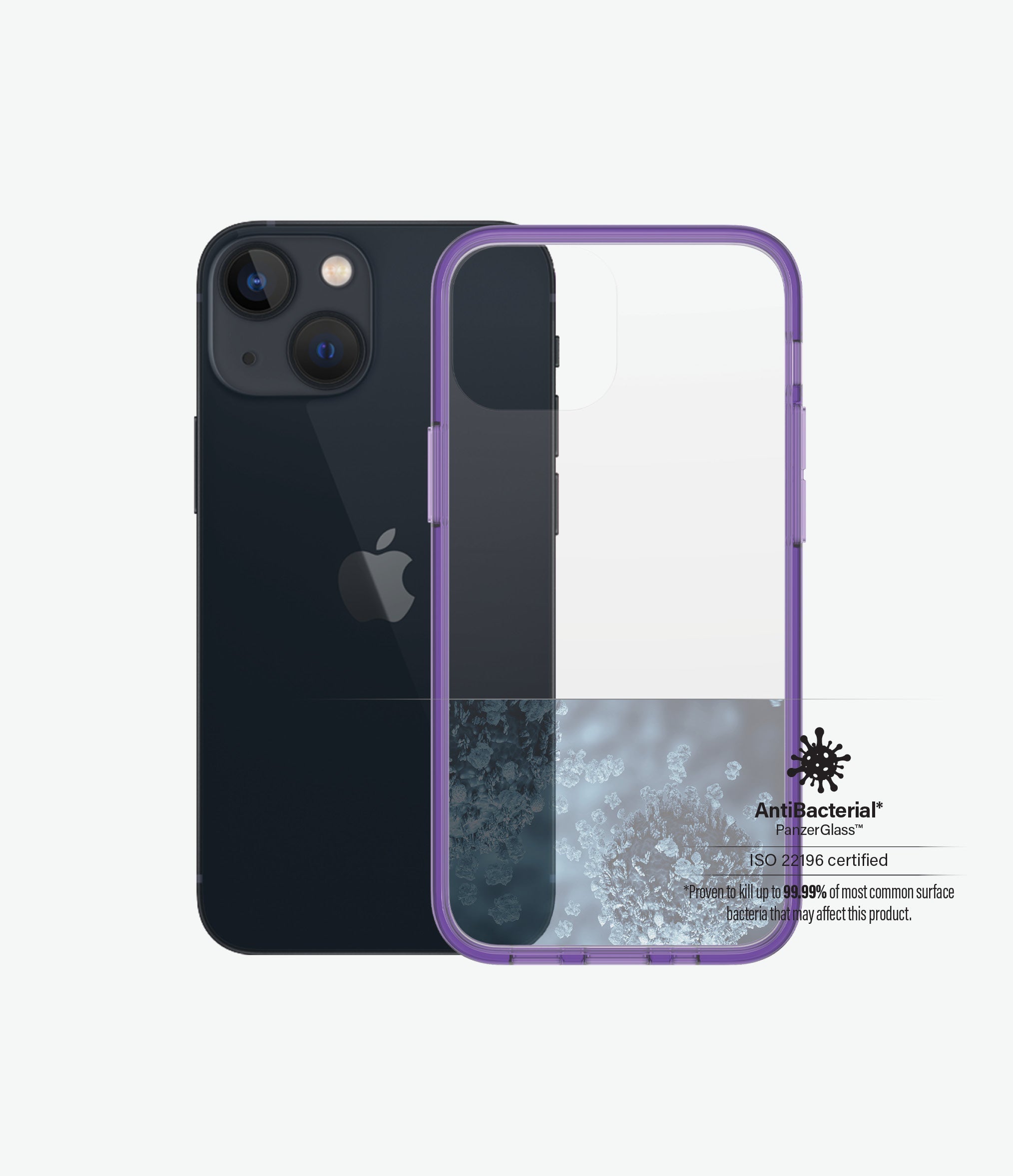 PanzerGlass, PanzerGlass Clear Case Apple iPhone 13 Mini - Grape Purple