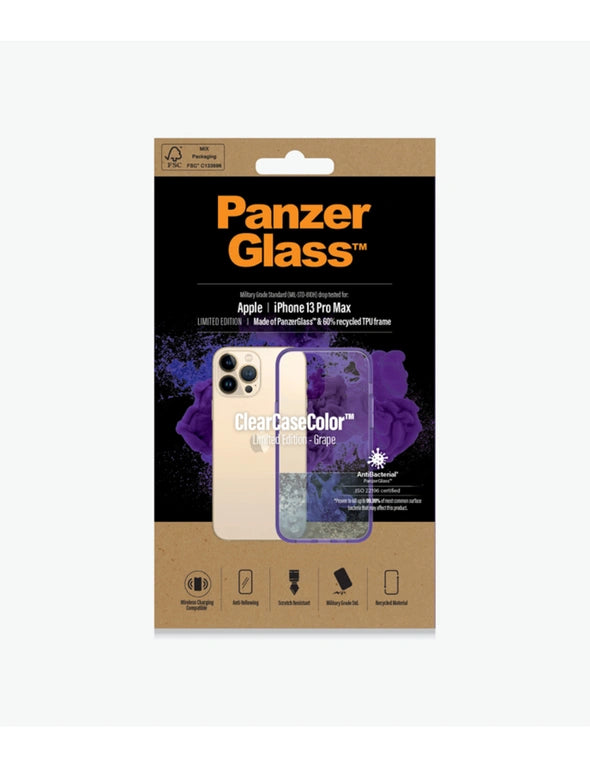 PanzerGlass, PanzerGlass Clear Case Apple iPhone 13 Pro Max - Grape Purple