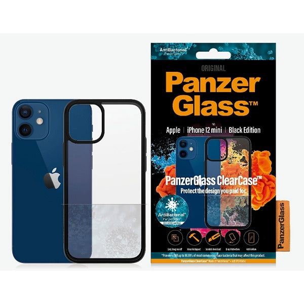 PanzerGlass, PanzerGlass ClearCase Apple iPhone 12 Mini - Clair / Noir