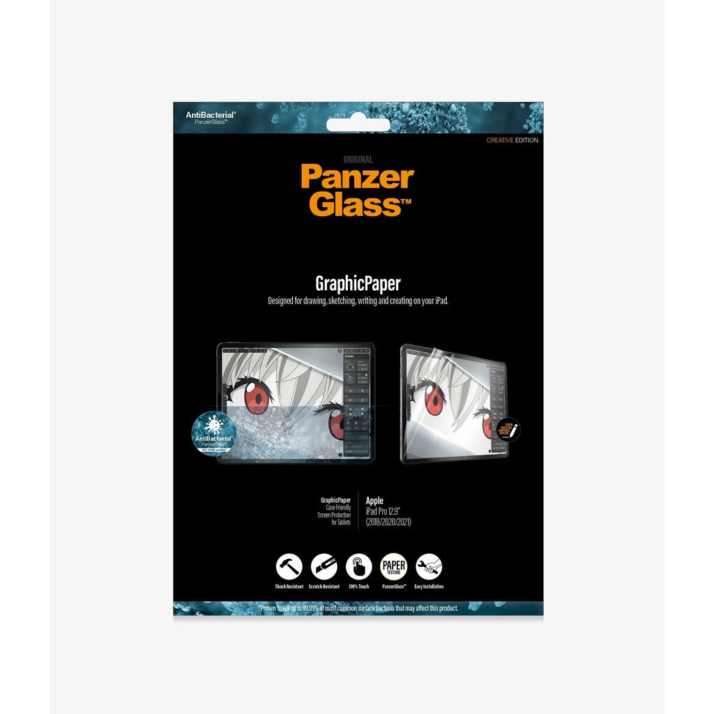 PanzerGlass, PanzerGlass GraphicPaper Apple iPad Pro 12.9 3rd / 4th / 5th / 6th Gen - Paper Feel