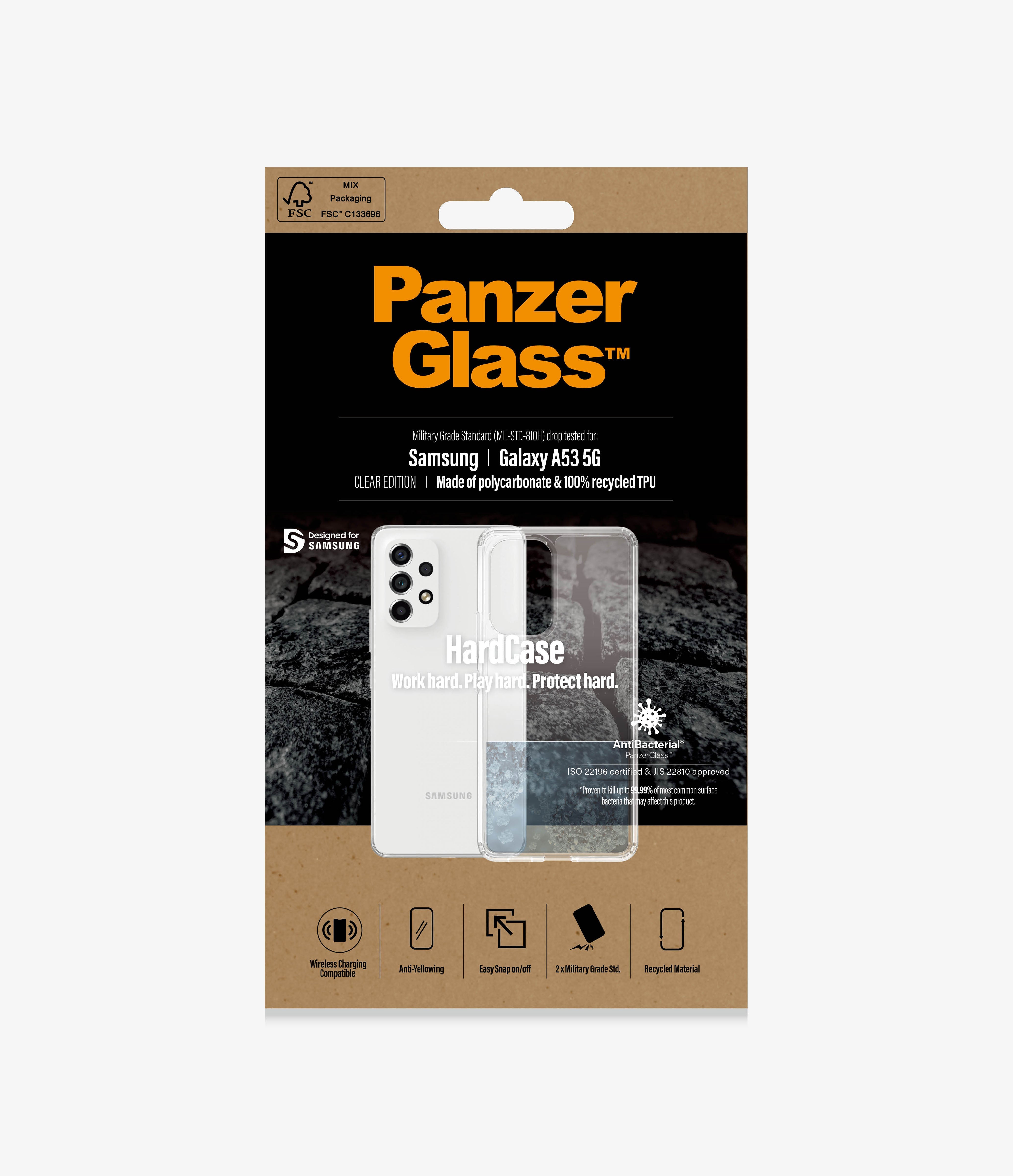 PanzerGlass, PanzerGlass Hard Tough Case pour Samsung A53 5G SM-A536 - Transparent