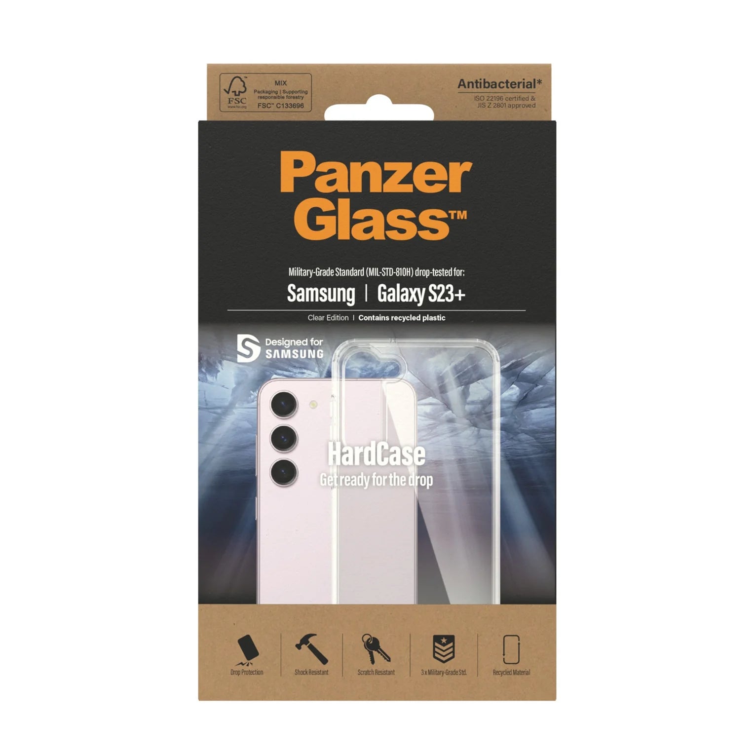 PanzerGlass, PanzerGlass HardCase Samsung S23 Plus - Clair