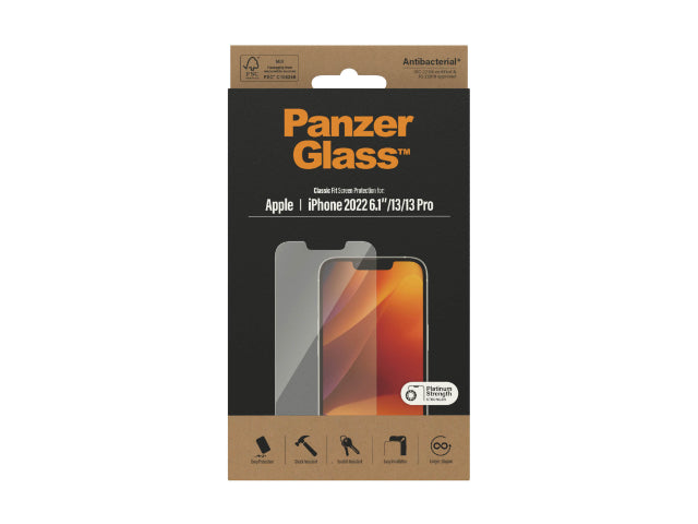 PanzerGlass, PanzerGlass Screen Guard Classic Fit iPhone 14 Standard 6.1 / 13 & 13 Pro