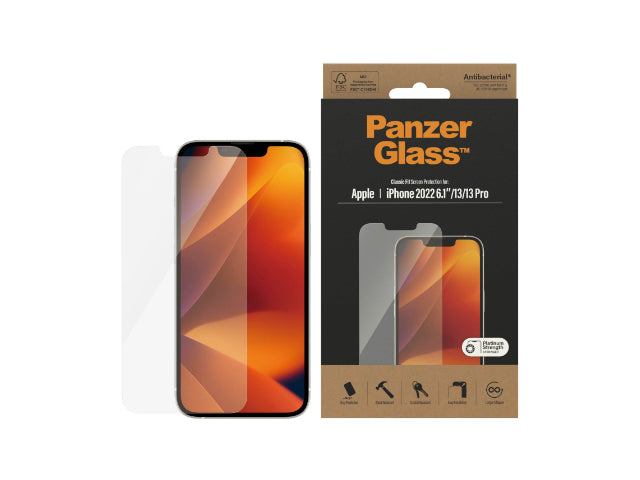 PanzerGlass, PanzerGlass Screen Guard Classic Fit iPhone 14 Standard 6.1 / 13 & 13 Pro